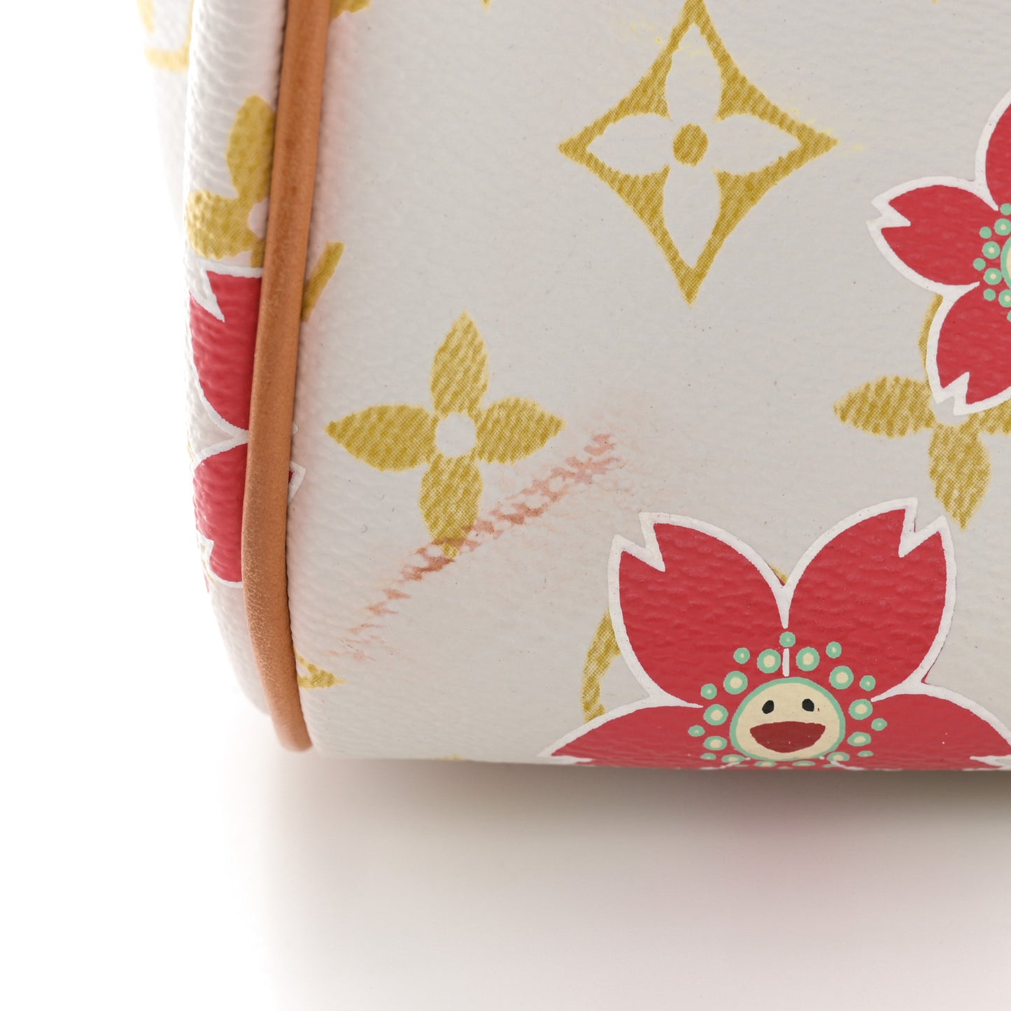 Monogram Cherry Blossom Sac Retro Bag Red