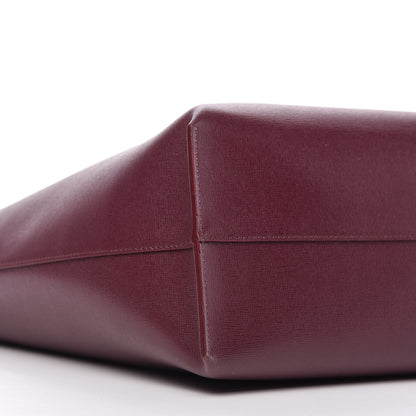 Versace Saffiano Palazzo Medusa Tote Burgundy 6 of 9