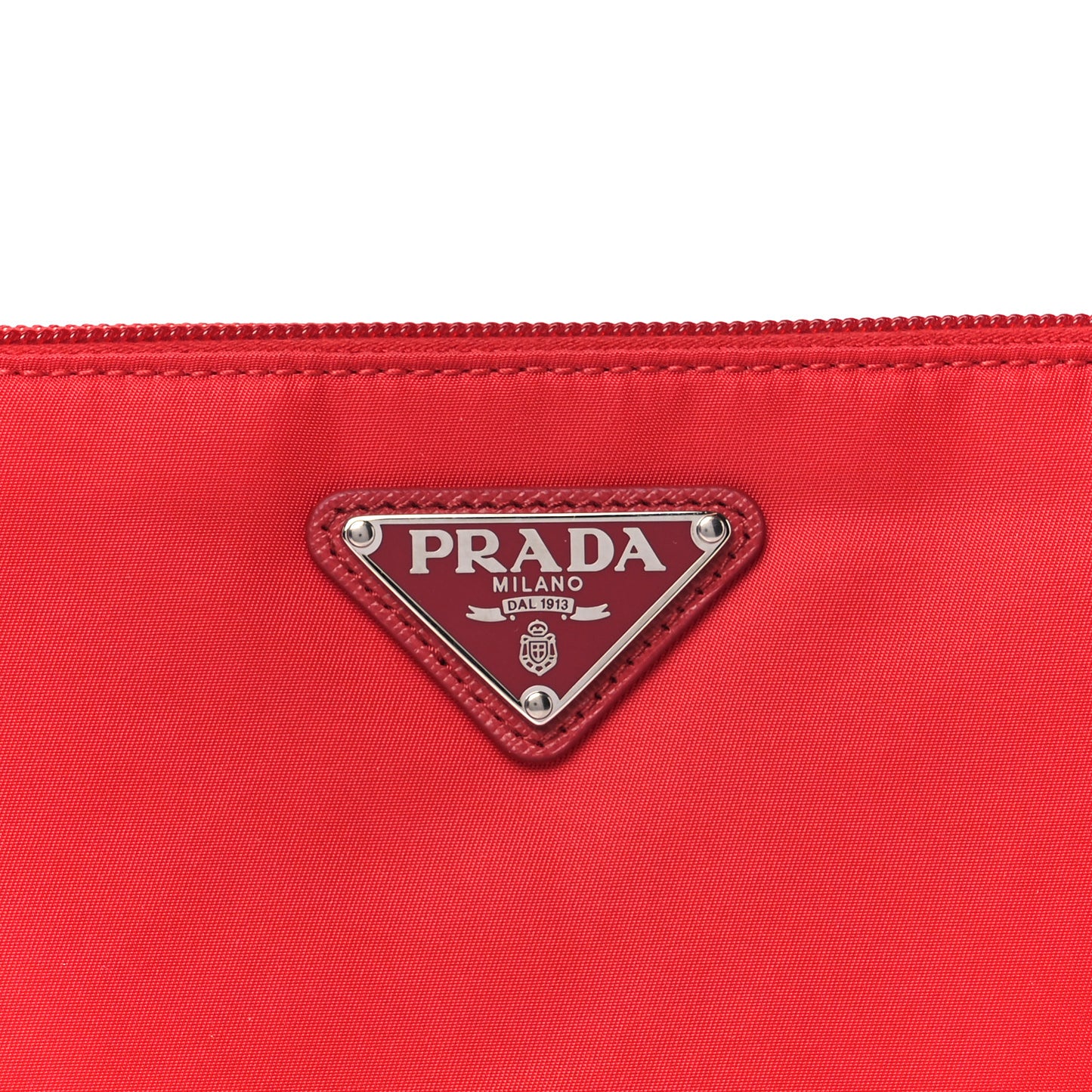 Tessuto Nylon Vela Wristlet Rosso