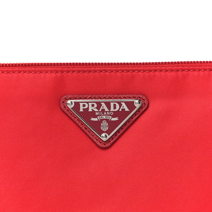 Prada Tessuto Nylon Vela Wristlet Rosso 8 of 8