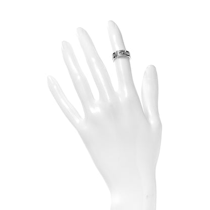 Cartier 18K White Gold Diamond Maillon Panthere Band Ring 46 3.75 2 of 6