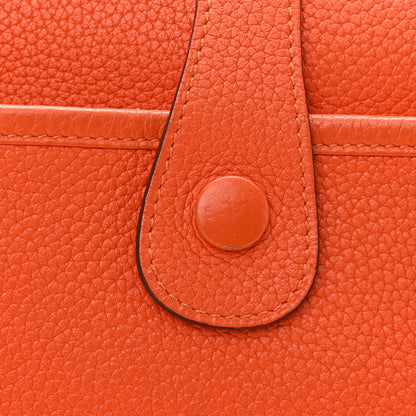 Hermes Taurillon Clemence Evelyne III GM Orange 16 of 18
