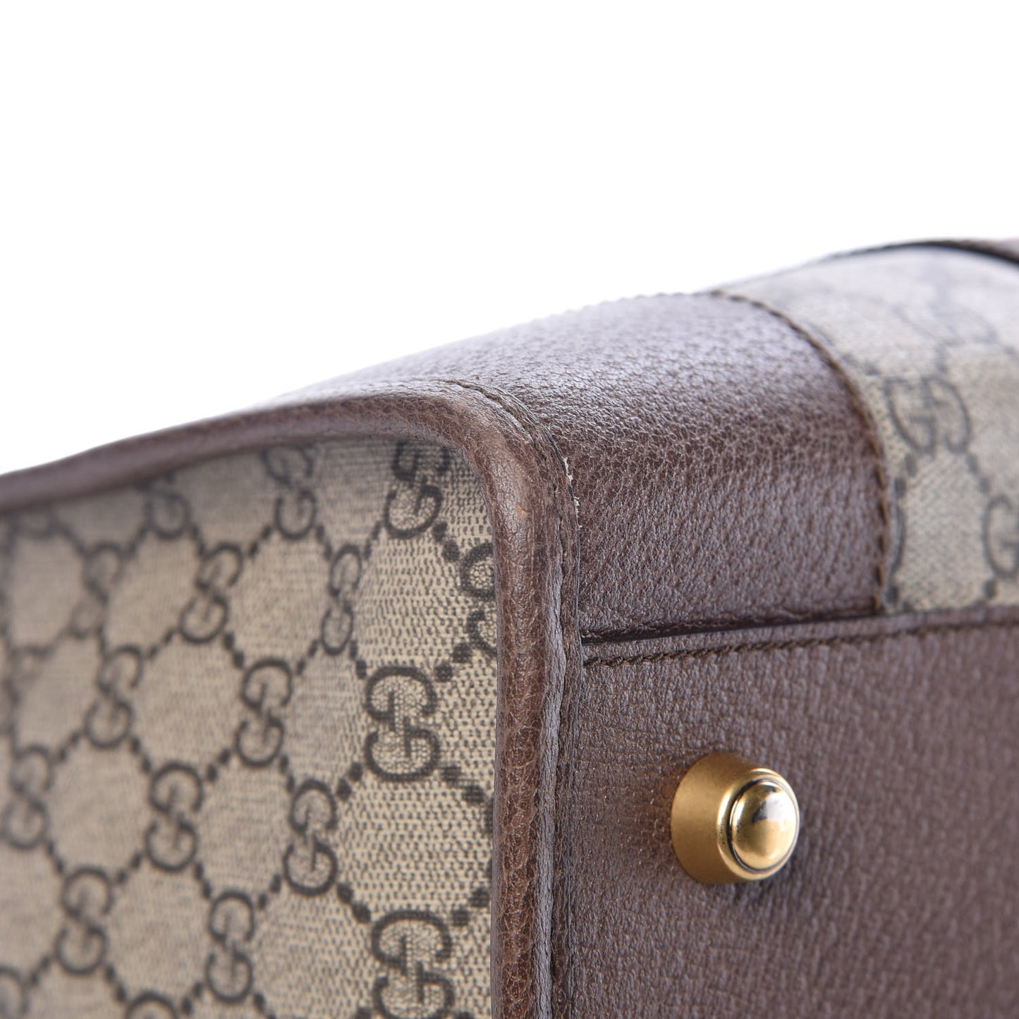 Soft GG Supreme Monogram Web Neo Vintage Duffle Bag Beige New Acero Crop