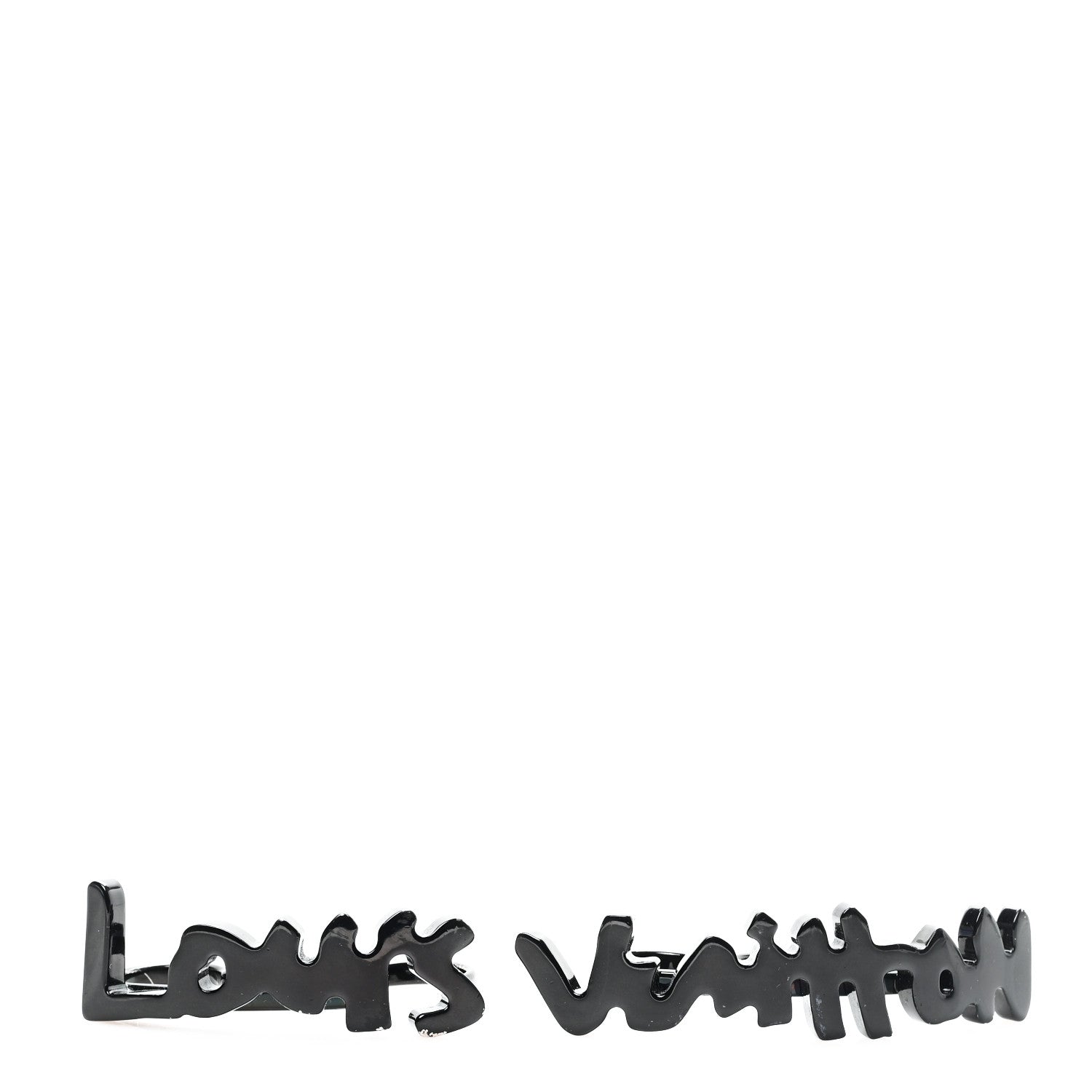 Louis Vuitton Metal Graffiti Knuckle Ring Set Black 1 of 4