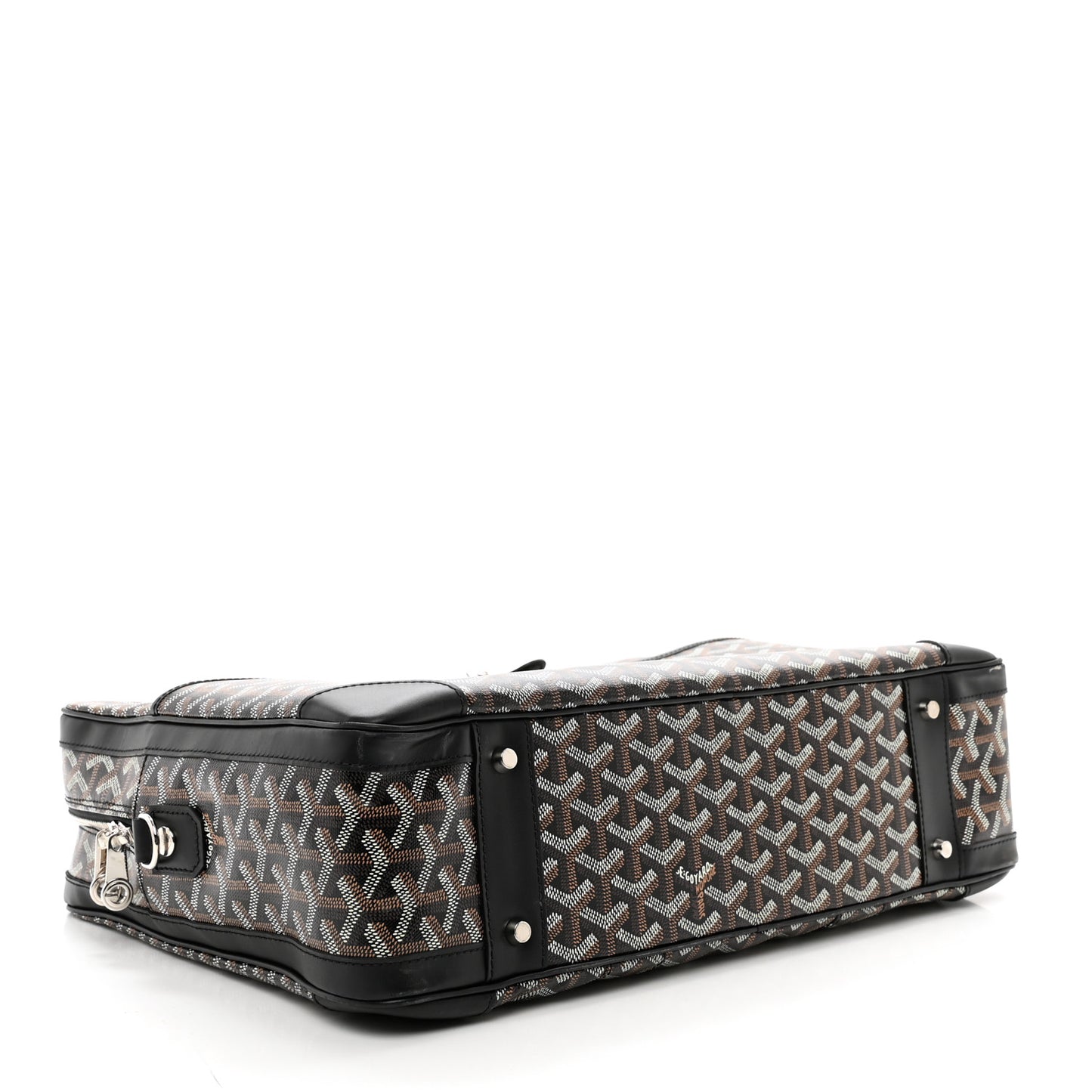 Goyardine Ambassade MM Briefcase Black