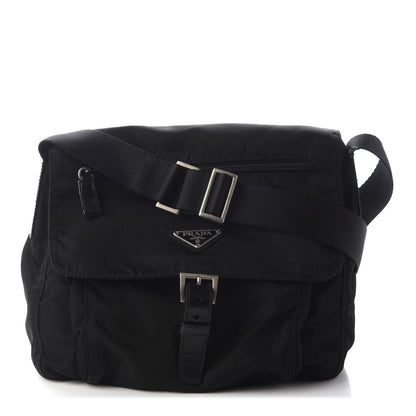 Prada Nylon Vela Messenger Black 1 of 9
