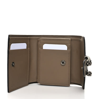 Gucci GG Supreme Monogram Dionysus Card Case Wallet Beige Taupe 5 of 9