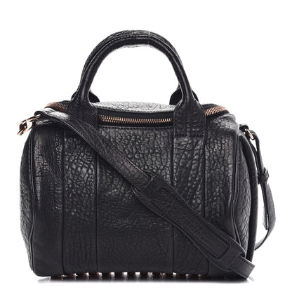 Alexander Wang Pebbled Lambskin Rockie Black Rose Gold Hardware 1 of 9