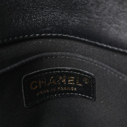 Chanel Velvet Quilted Crush On Chains Flap Bag Black 6 of 10