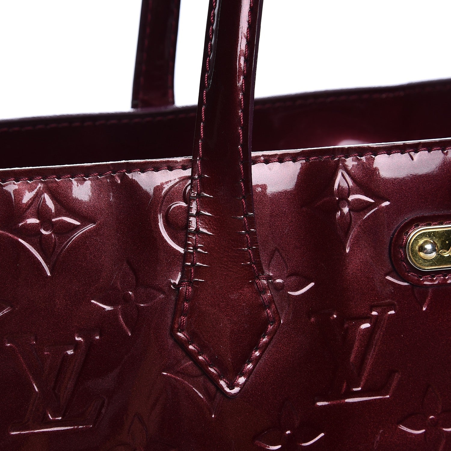 Louis Vuitton Vernis Wilshire GM Rouge Fauviste 11 of 25