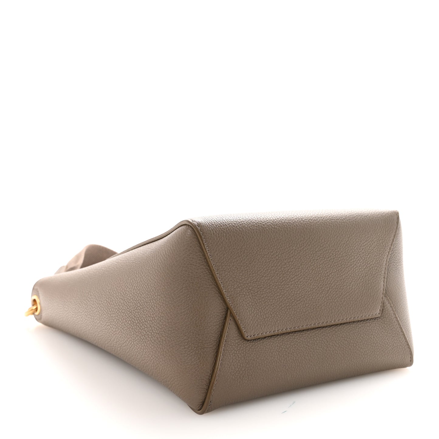 Soft Grained Calfskin Small Sangle Bucket Bag Taupe