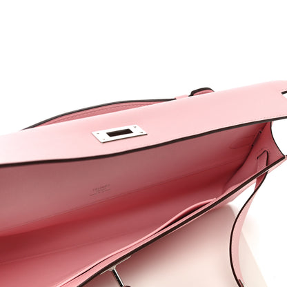 Hermes Swift Kelly Cut Clutch Pochette Rose Sakura 5 of 9