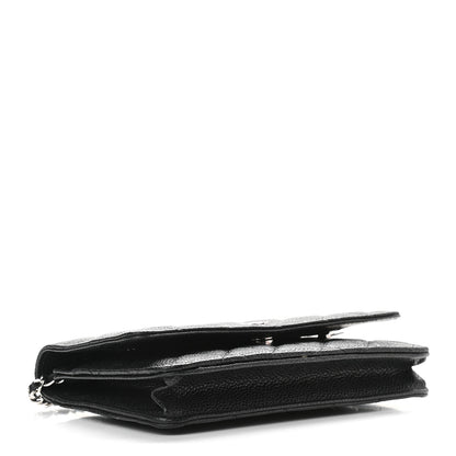 Chanel Caviar Quilted Wallet On Chain WOC Black 4 of 11