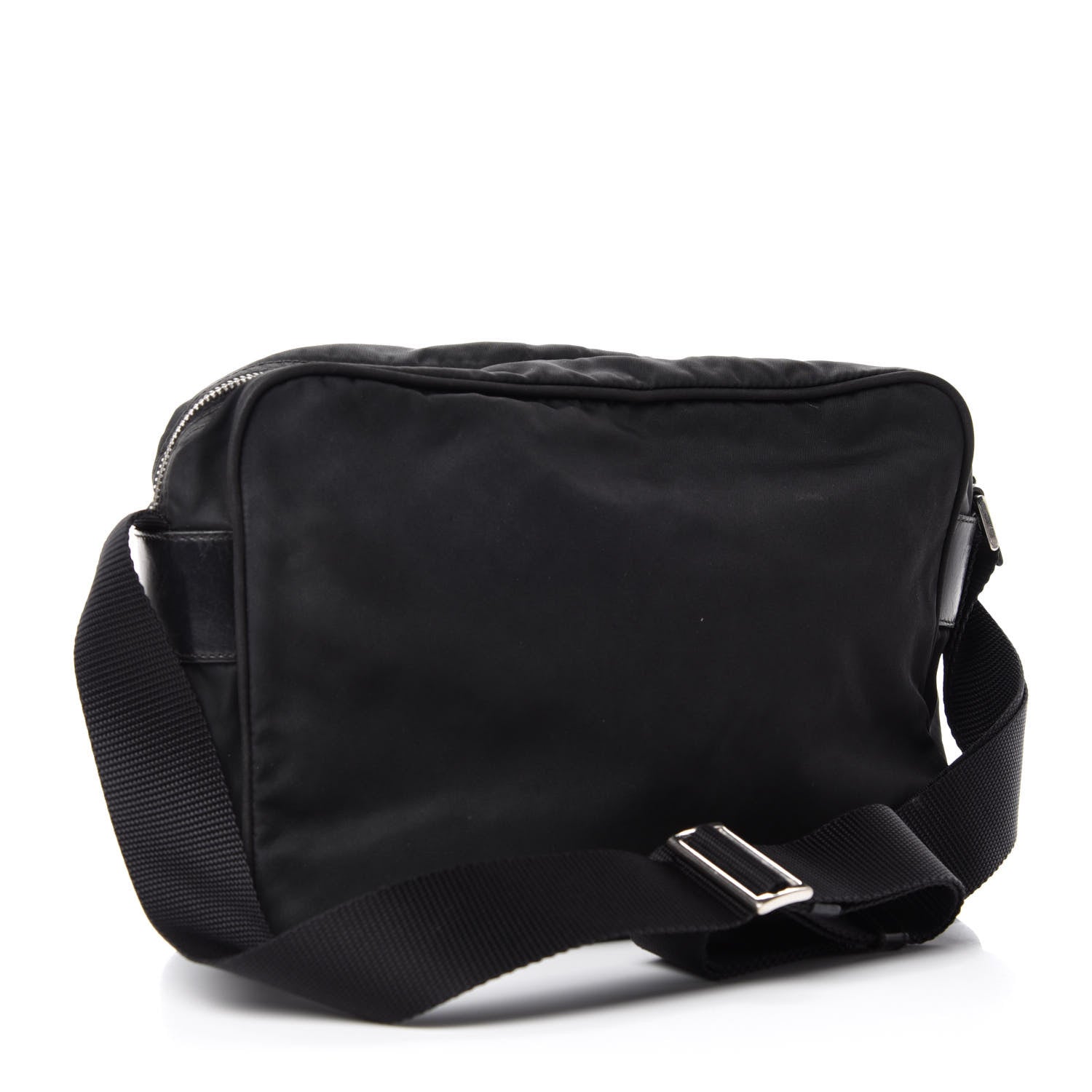Prada Nylon Tessuto Messenger Bag Black 3 of 11