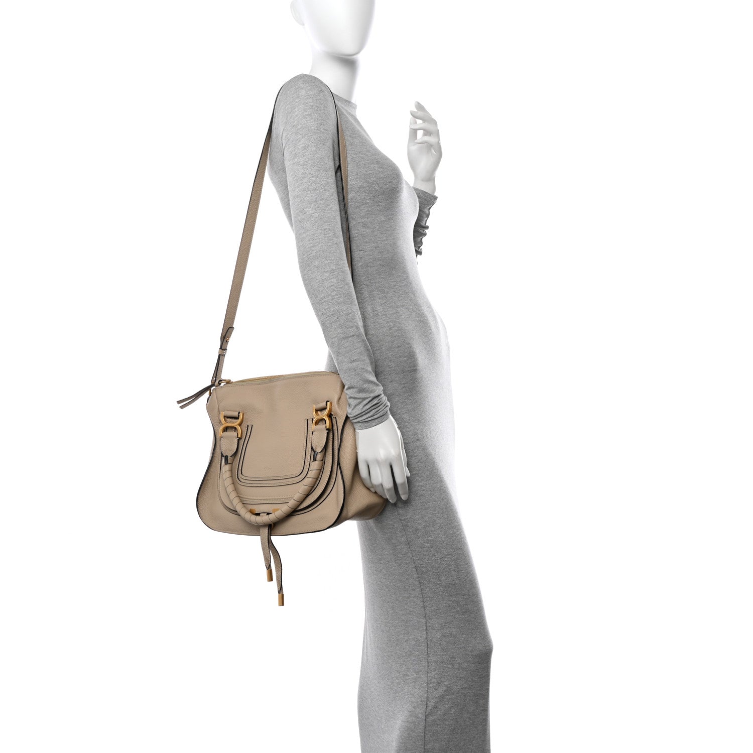 Chloe Calfskin Medium Marcie Satchel Blush Nude 2 of 11