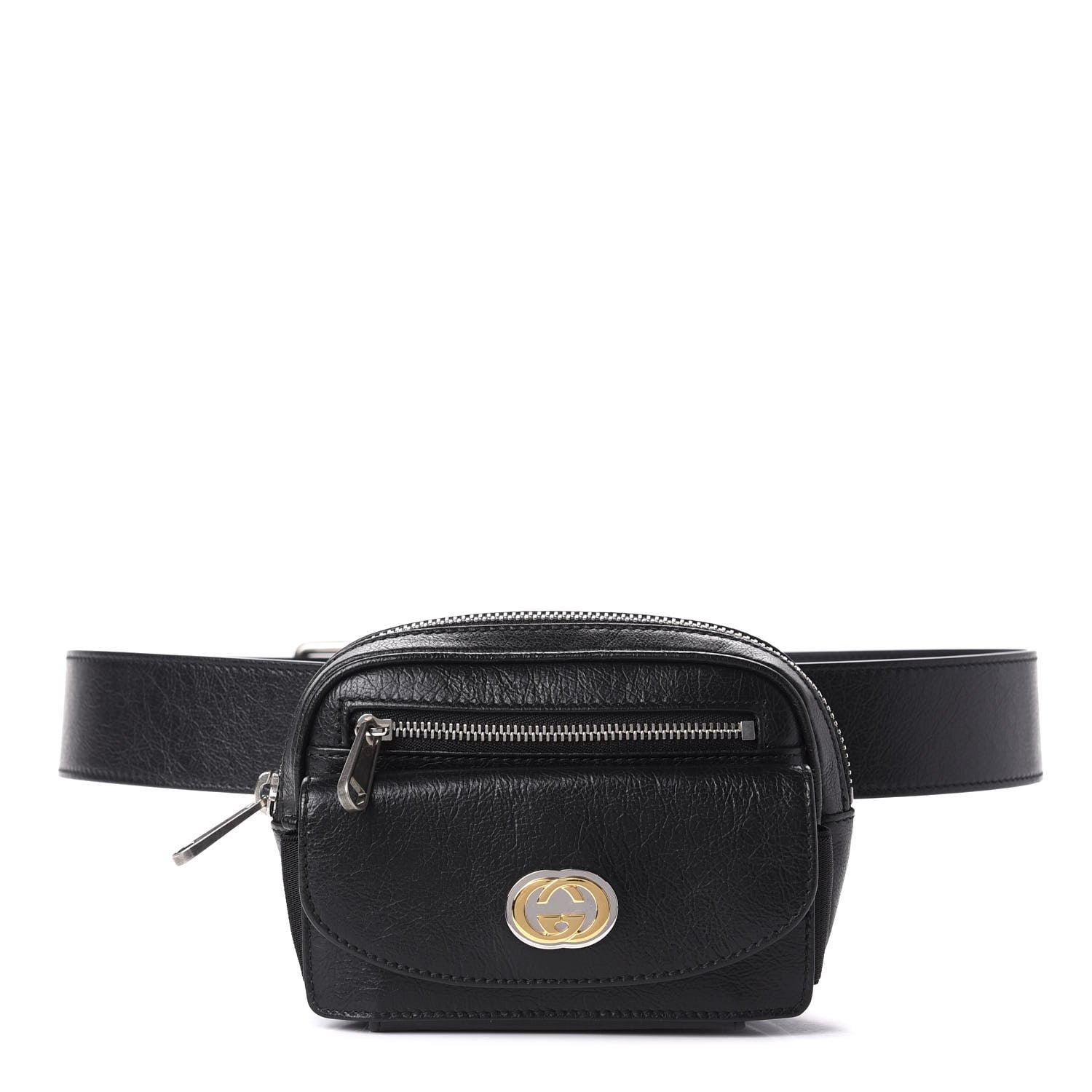 Gucci Fluffy Calfskin Mini Morpheus Belt Bag 90 36 Black 1 of 10
