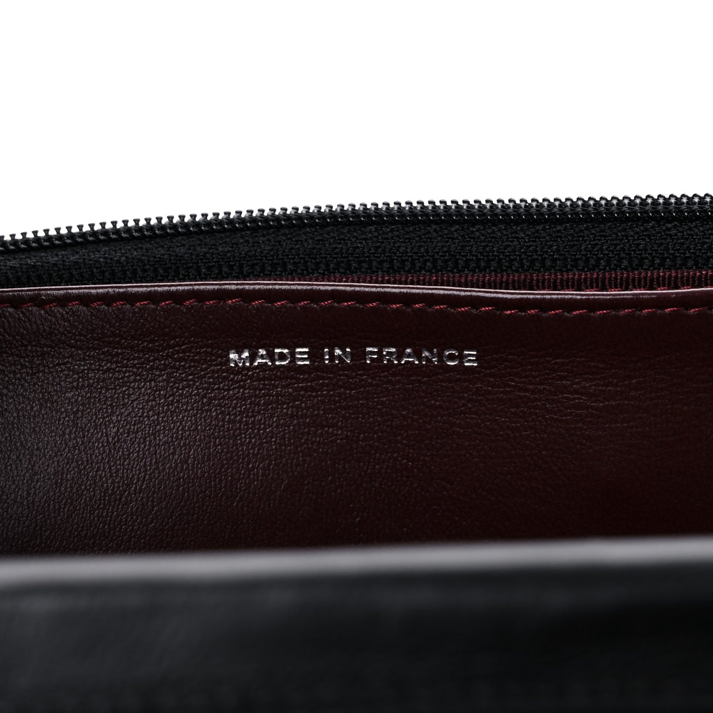 Lambskin Quilted Wallet On Chain WOC Black