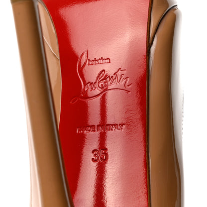 Christian Louboutin Patent Pigalle Plato 120 Pumps 35 Nude 7 of 7
