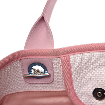 Chanel Woven Straw Raffia Large Deauville Tote Pink 9 of 14