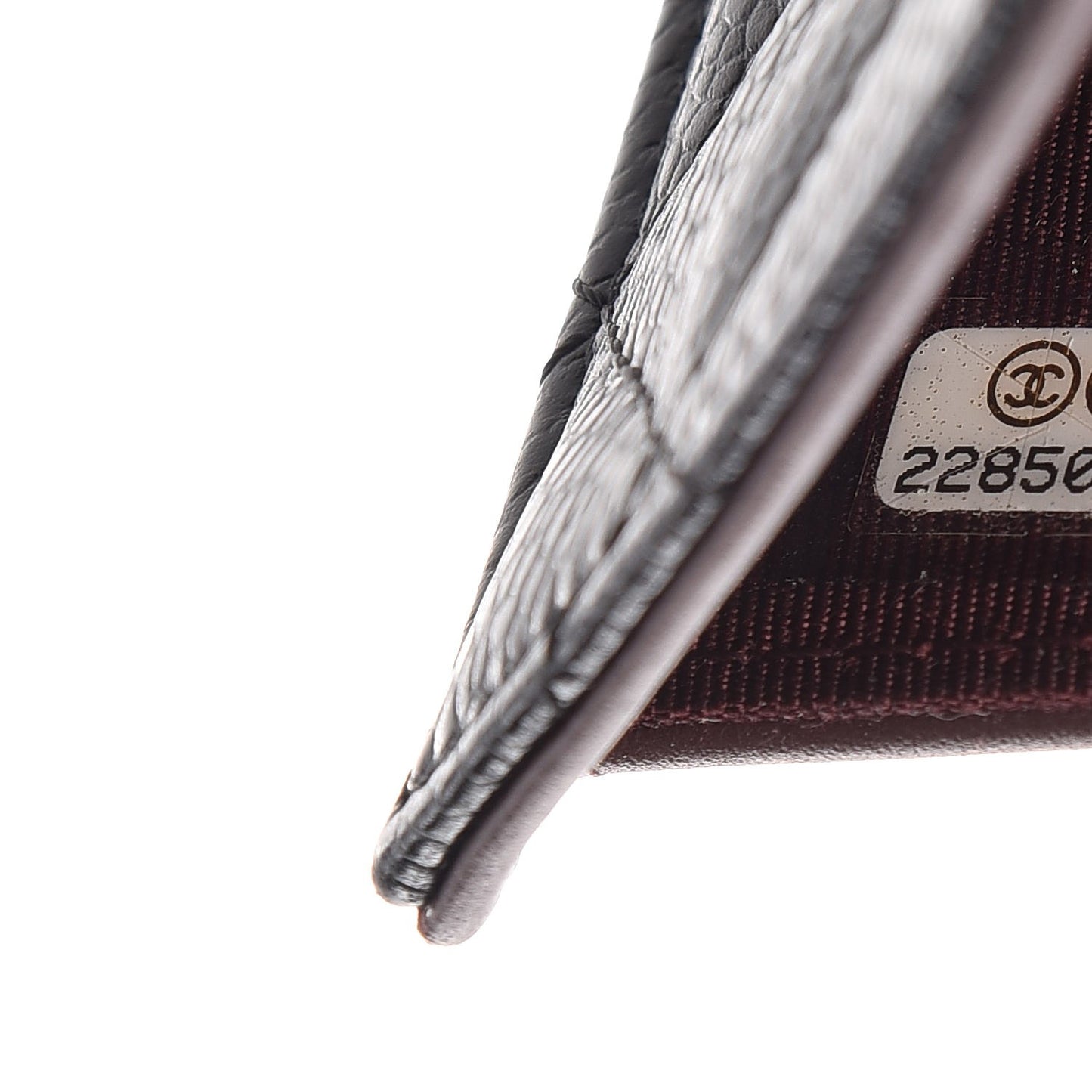 Caviar Quilted Long Flap Wallet Black