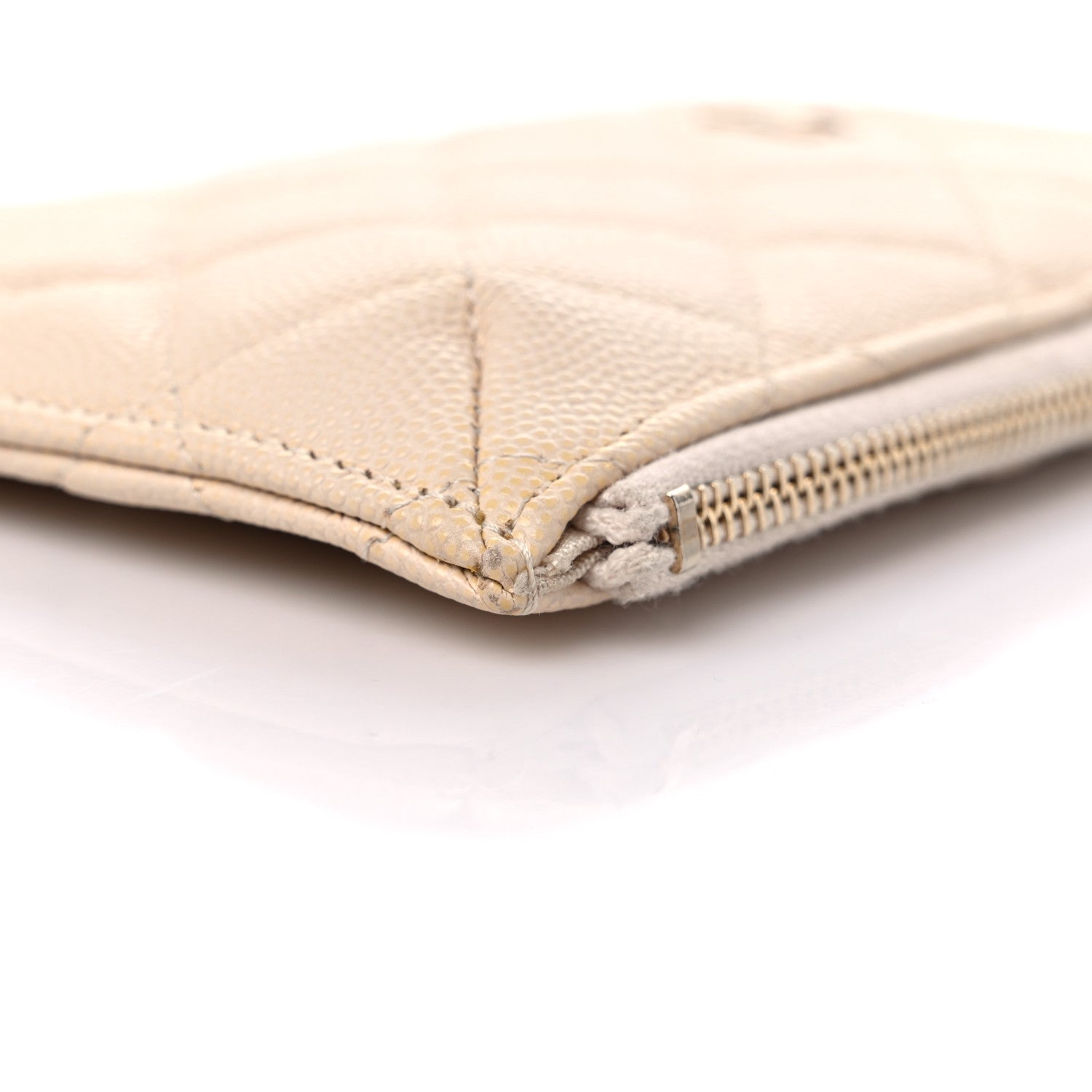 Chanel Caviar Quilted Classic iPhone Pouch Light Beige 9 of 14