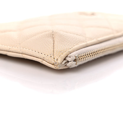 Chanel Caviar Quilted Classic iPhone Pouch Light Beige 9 of 14