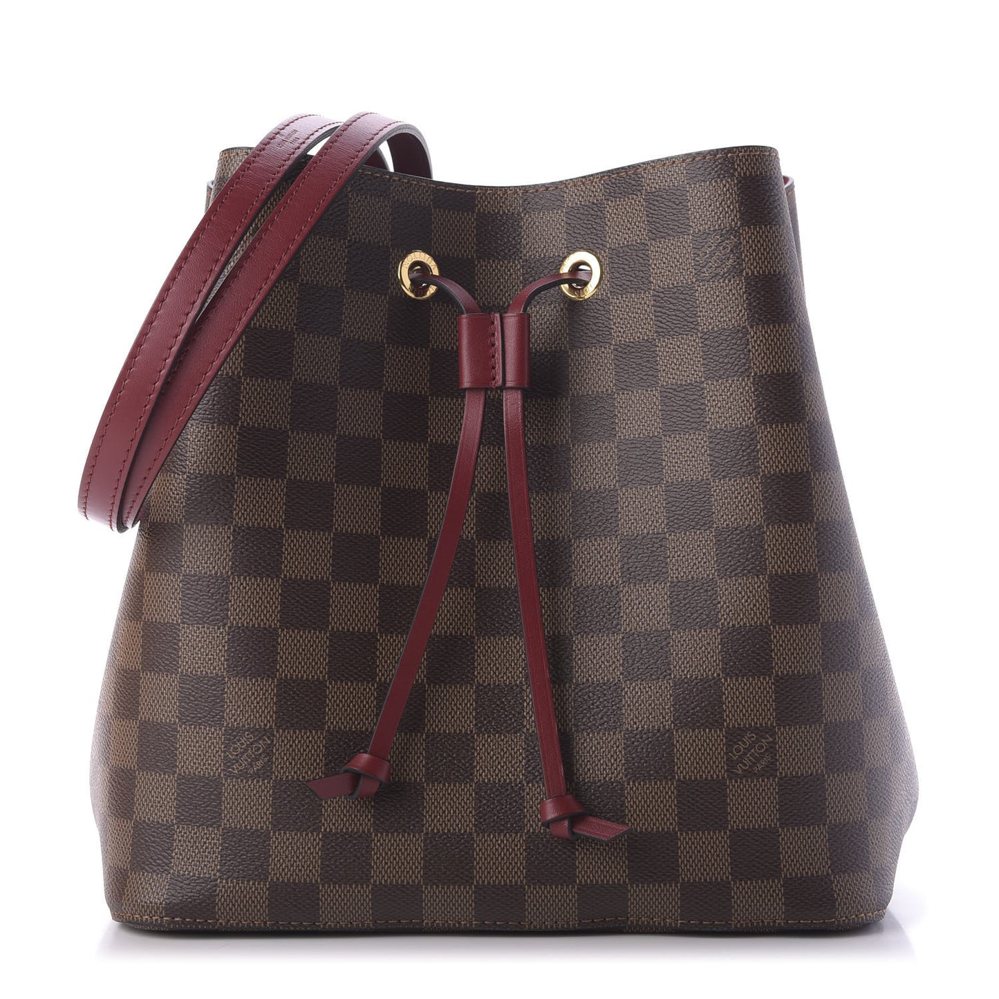 Damier Ebene Neonoe MM Cherry Berry