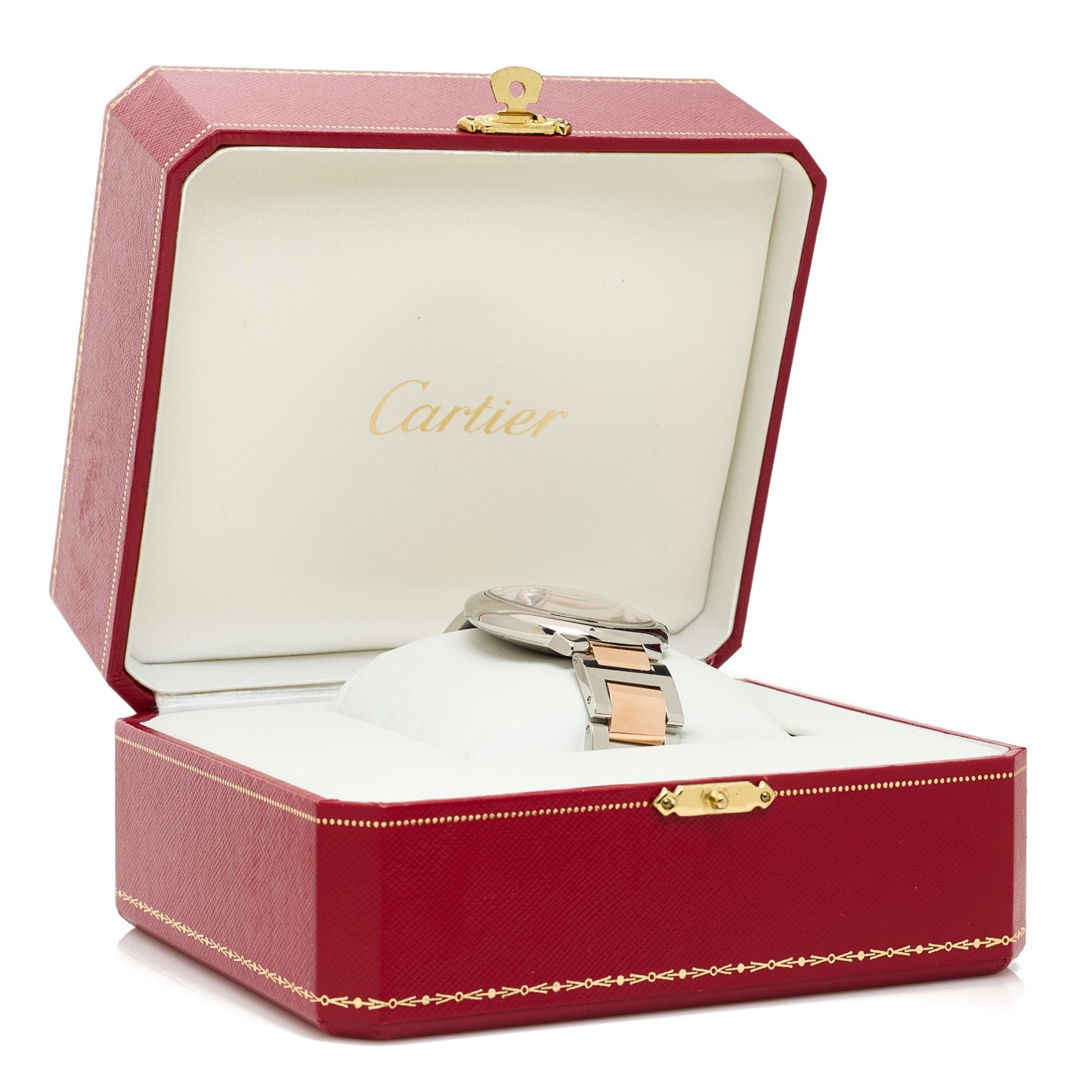 Stainless Steel 18K Pink Gold 42mm Ballon Bleu De Cartier Automatic Watch