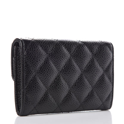 Chanel Caviar Quilted Flap Card Holder Black 3 of 9