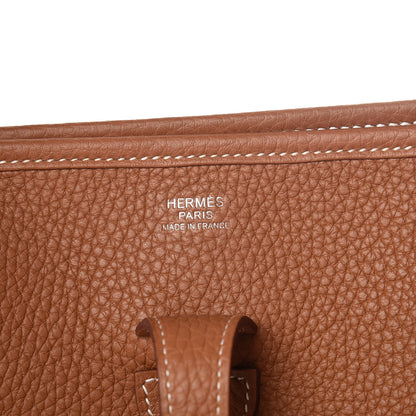 Hermes Taurillon Clemence Evelyne III PM Gold 6 of 8