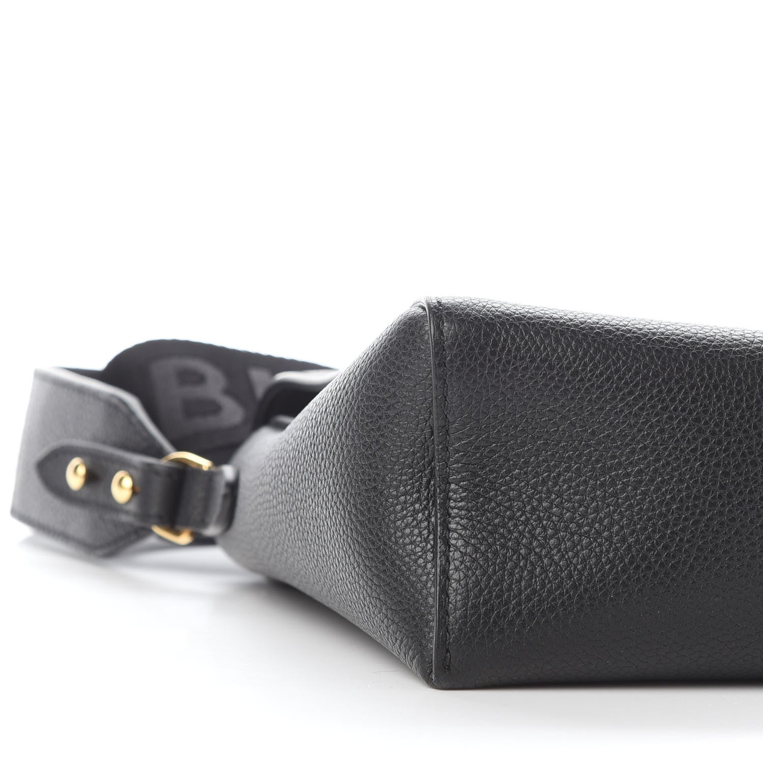Burberry Grainy Calfskin Vintage Check Note Crossbody Bag Black 7 of 9