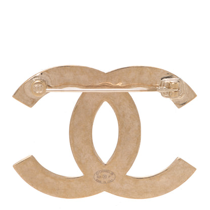 Chanel Metal CC Diamond Quilted Brooch Light Gold 3 of 5