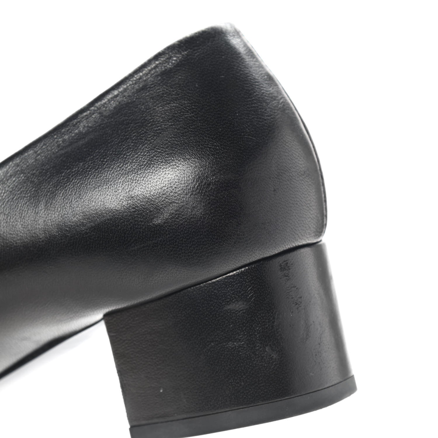 Chanel Lambskin Pearl Camellia Cap Toe Pumps 41 Black 9 of 14