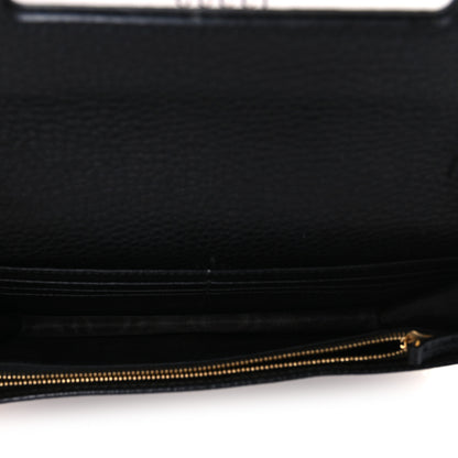 Gucci Calfskin Mini GG Marmont Chain Wallet Black 5 of 10