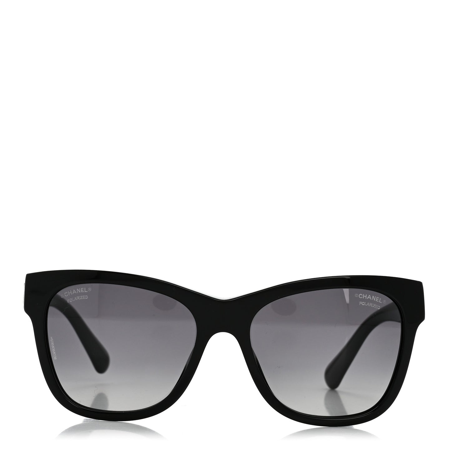 Acetate Polarized Square CC Sunglasses 5380-A Black