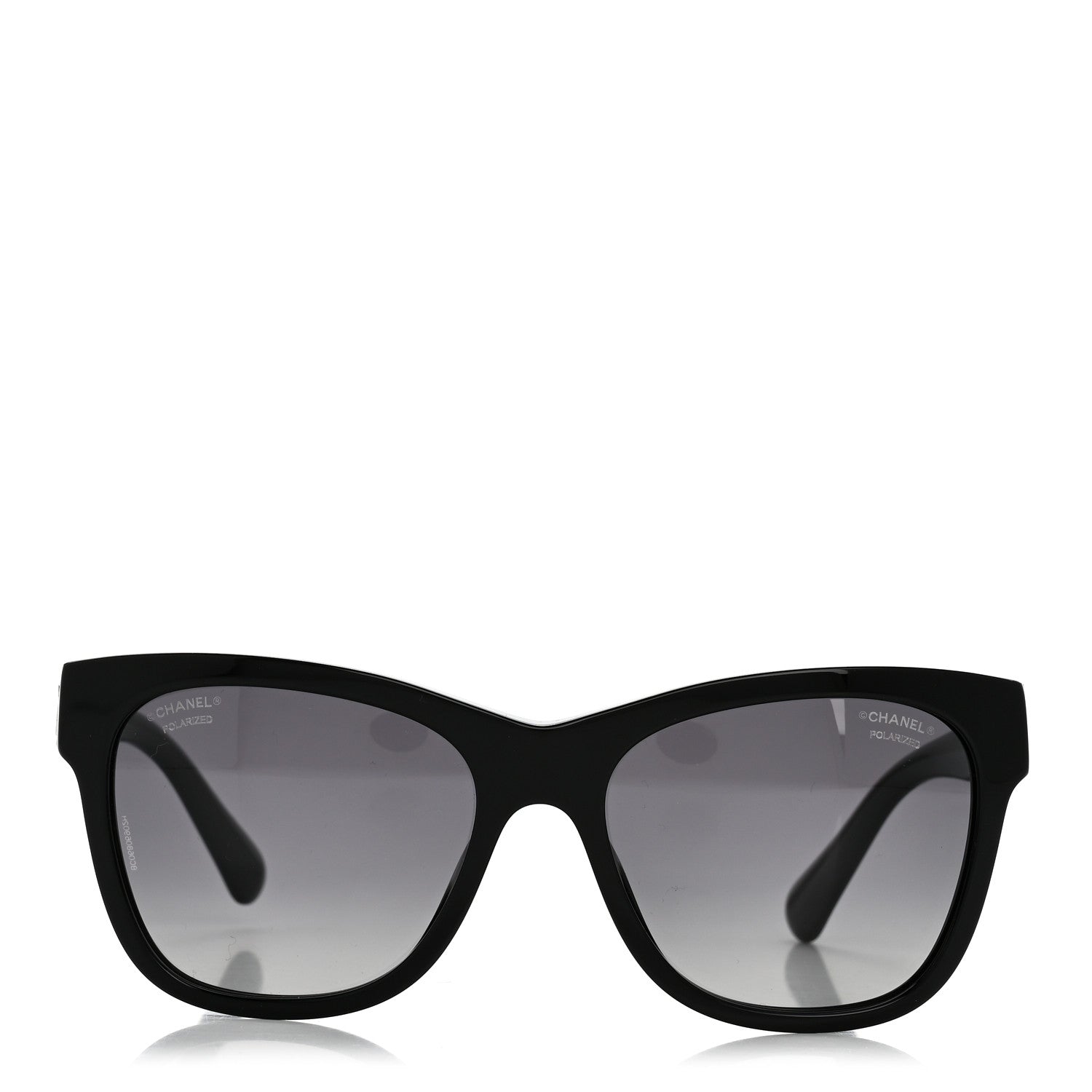Chanel Acetate Polarized Square CC Sunglasses 5380-A Black 2 of 8