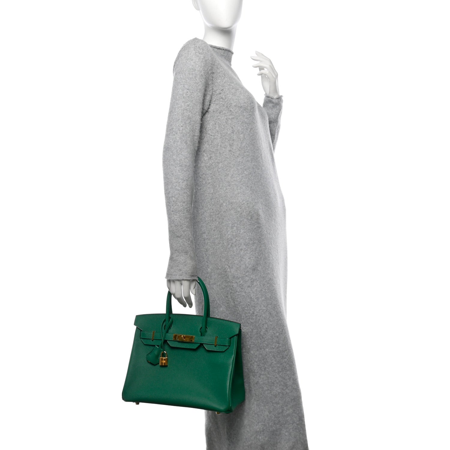 Hermes Epsom BIRKIN 30 Vert Vertigo 2 of 13