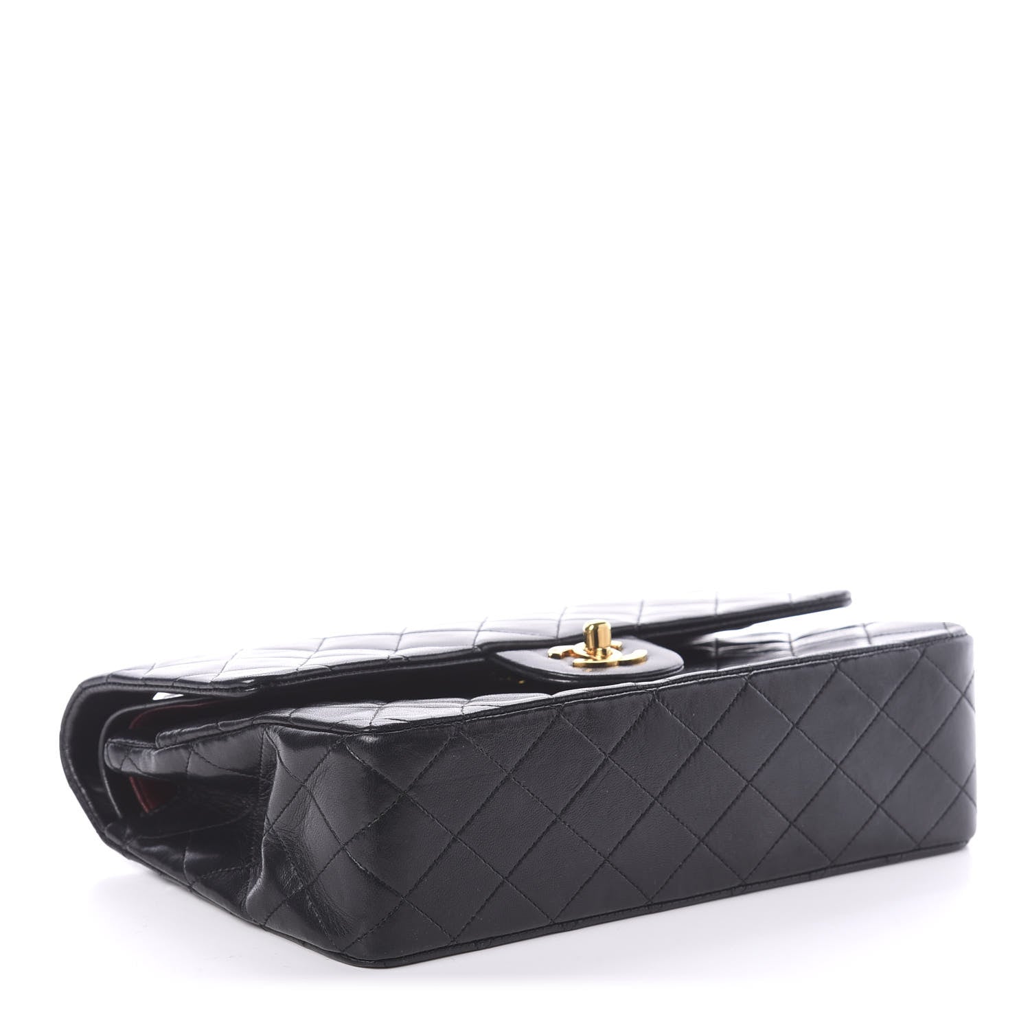 Chanel Lambskin Quilted Medium Double Flap Black 3 of 9