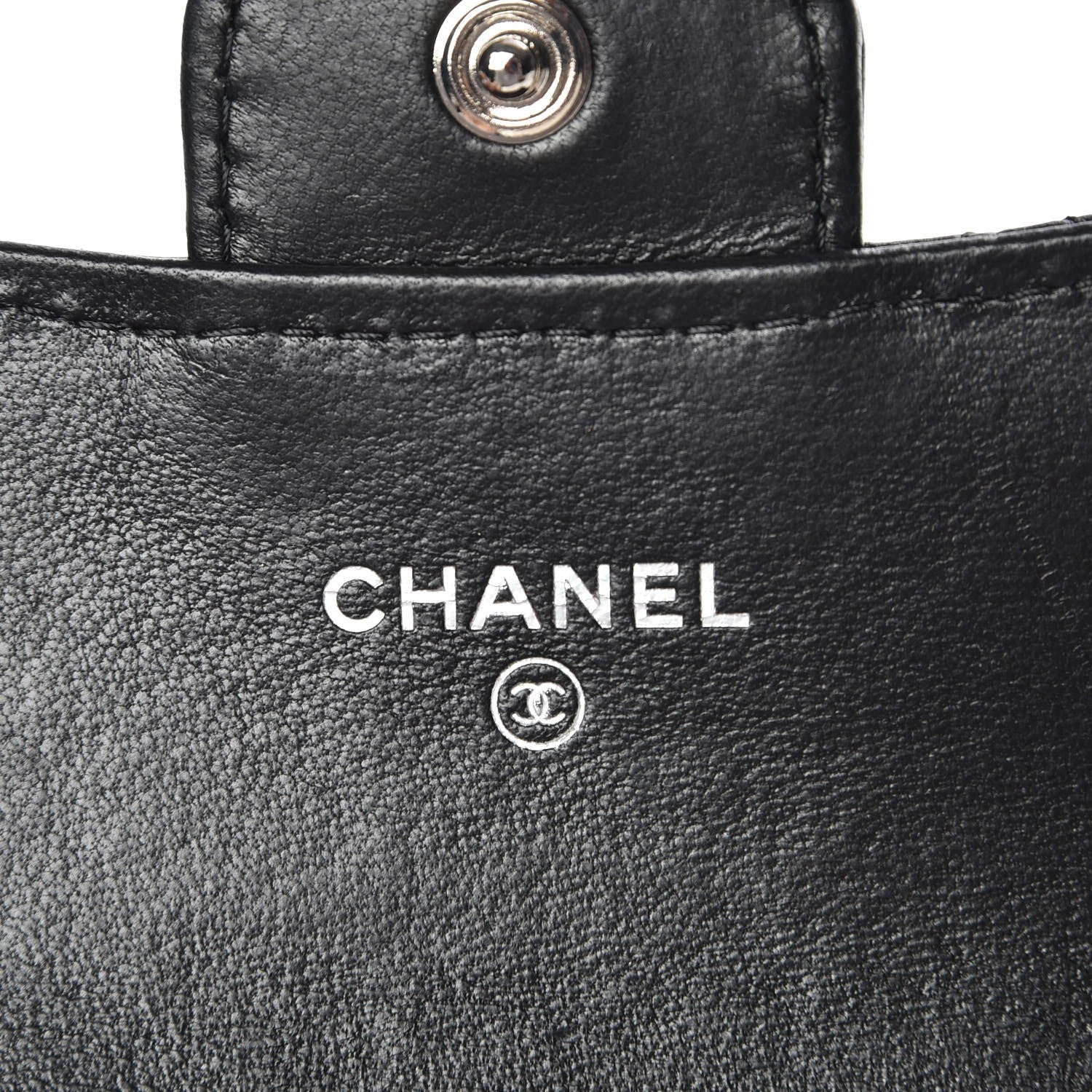 Chanel Lambskin Quilted Flap Card Holder Black 7 of 9