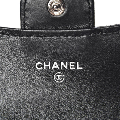 Chanel Lambskin Quilted Flap Card Holder Black 7 of 9