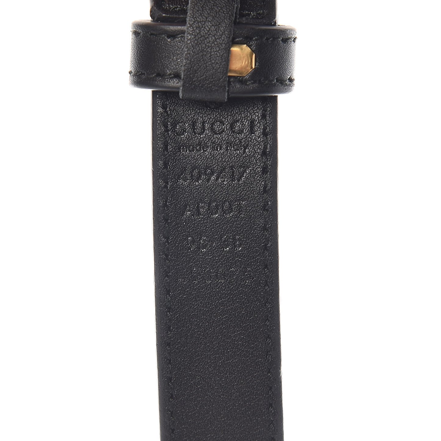 Calfskin Double G 20mm Belt 95 38 Black
