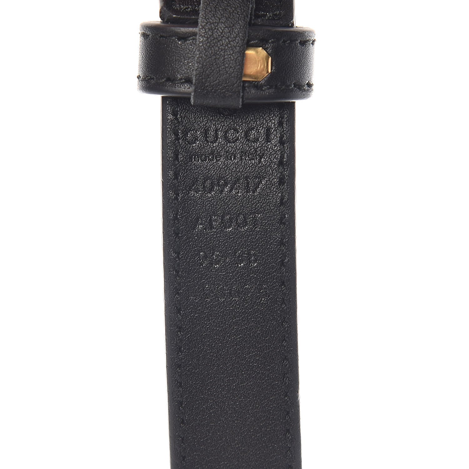 Gucci Calfskin Double G 20mm Belt 95 38 Black 6 of 6