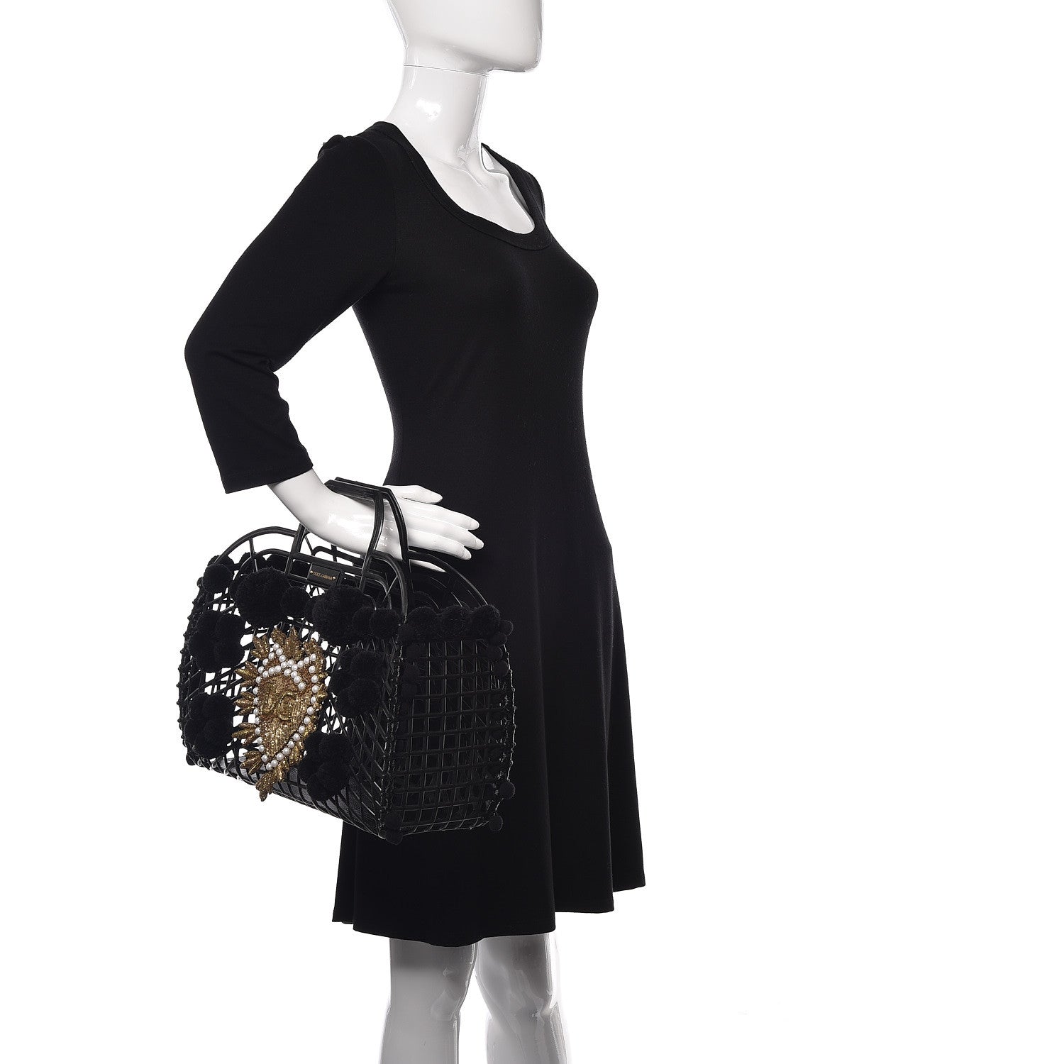 Dolce & Gabbana PVC Cage Market Tote Black 2 of 9