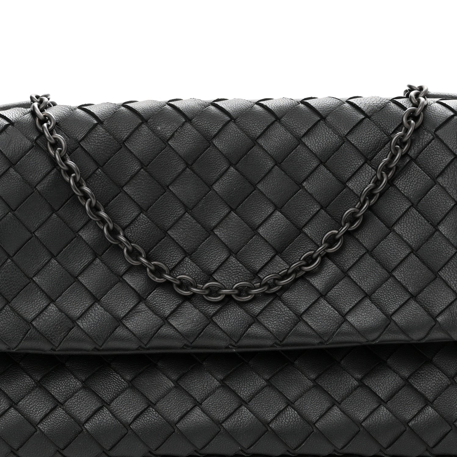 Bottega Veneta Nappa Intrecciato Small Chain Crossbody Black 9 of 11