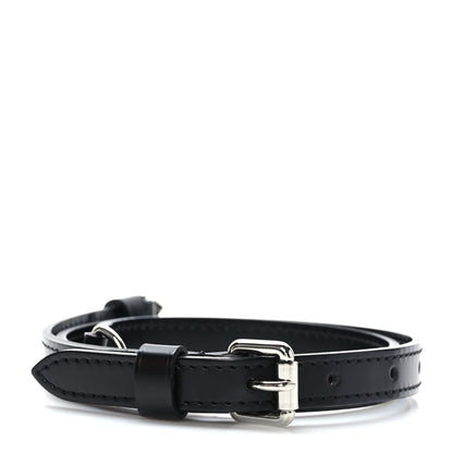 Louis Vuitton Calfskin 16mm Adjustable Shoulder Strap Black 2 of 5