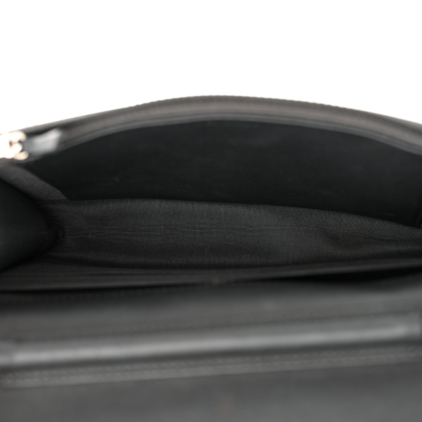 Lambskin Camellia Studded Wallet on Chain WOC Grey