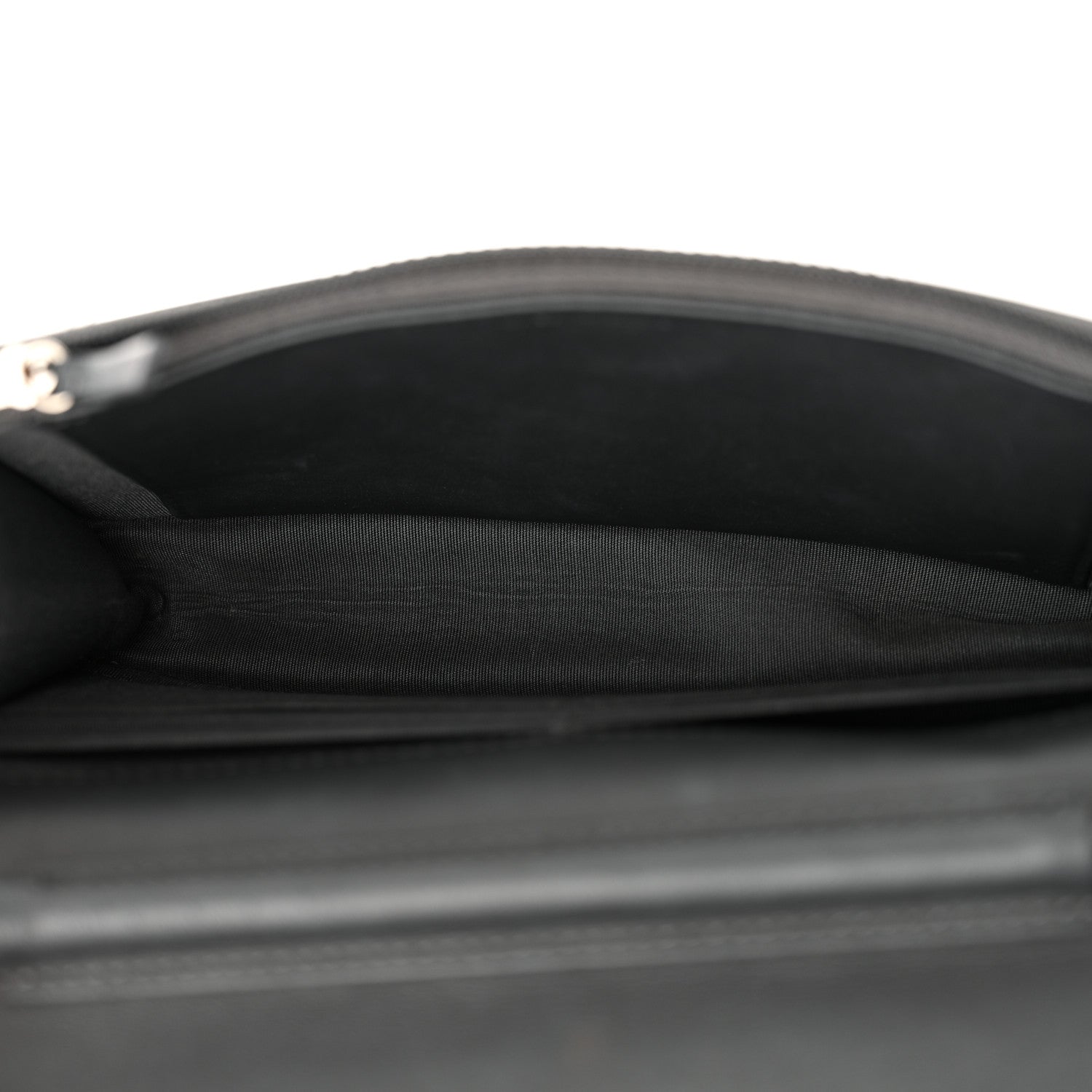 Chanel Lambskin Camellia Studded Wallet on Chain WOC Grey 5 of 18