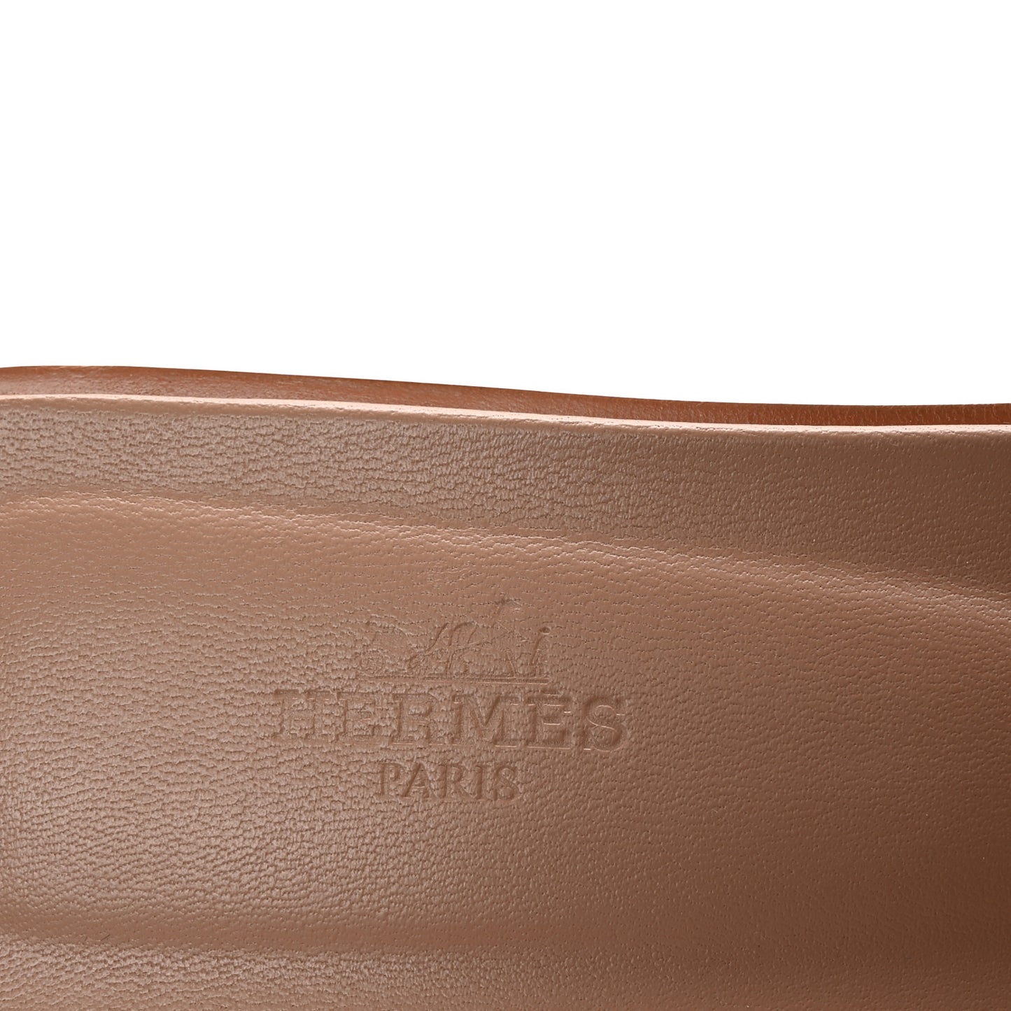Metallic Calfskin Oran Sandals 39 Rose Dore