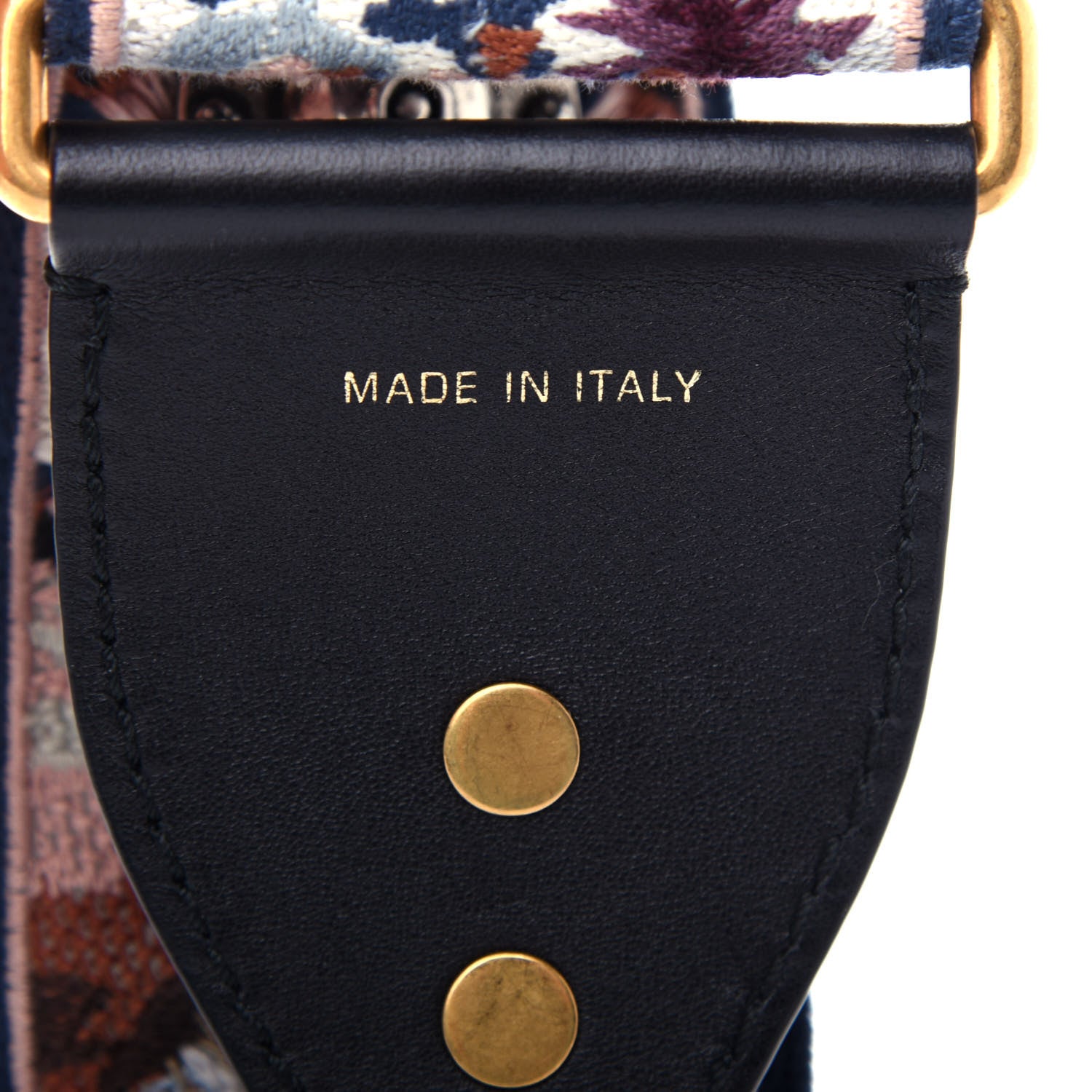 Christian Dior Canvas Embroidered Studded KaleiDiorscopic Shoulder Strap Multicolor 4 of 5