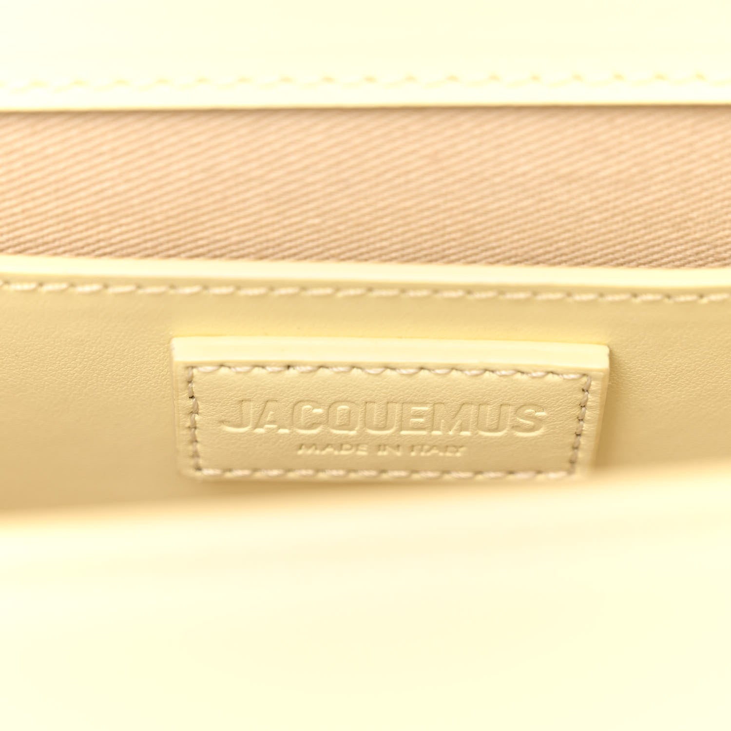 Jacquemus Smooth Calfskin Le Bambino Long Ficiu Light Yellow 6 of 11